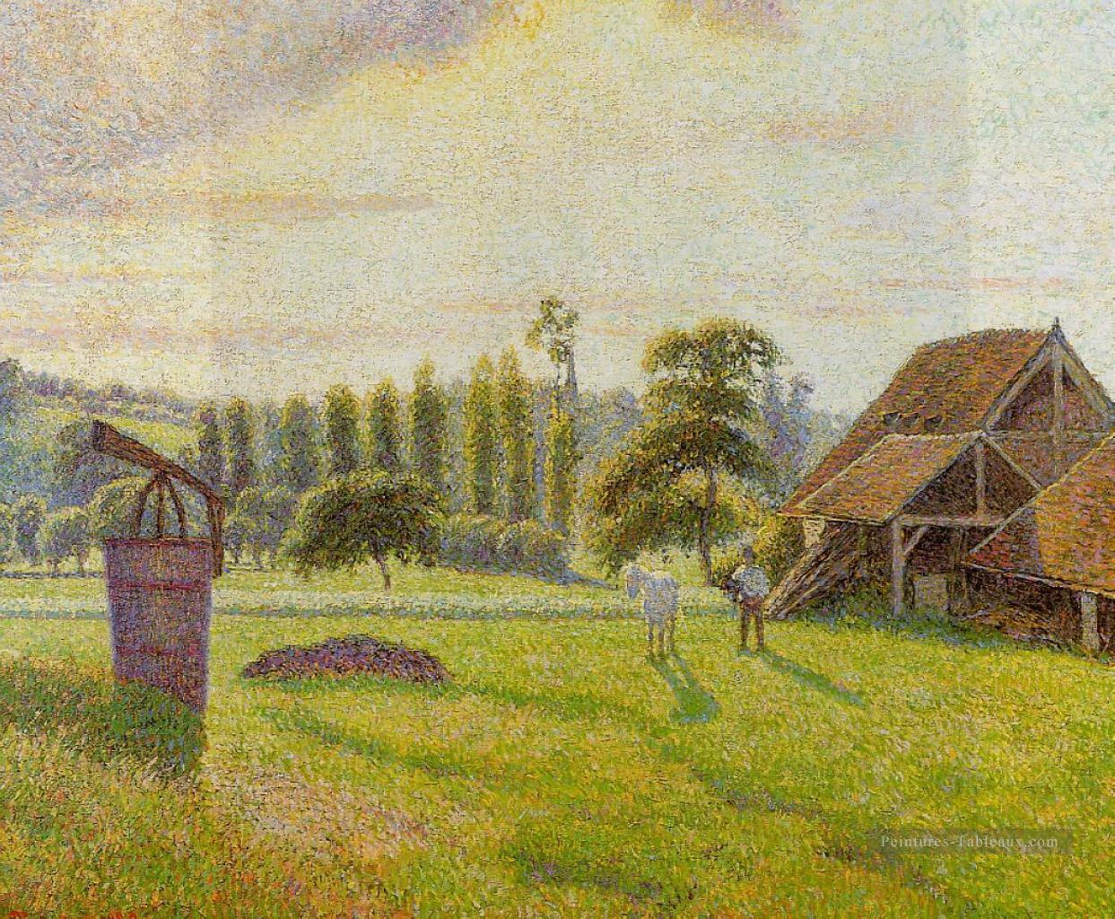 briqueterie à eragny 1888 Camille Pissarro paysage Peintures à l'huile